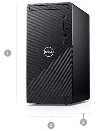 Dimensiuni Desktop PC Dell Inspiron 3881