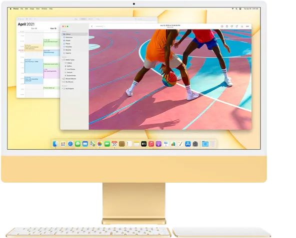 Sistem Desktop PC iMac 24" (2021) cu procesor Apple M1 - Pur si simplu Incredibil