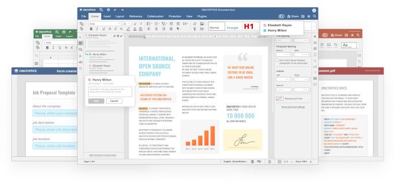 ONLYOFFICE  - Alternative Office la Microsoft Office, gratuite, economisind bani pe licente software