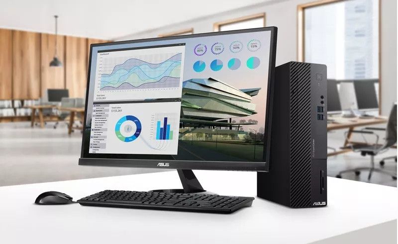 Desktop ASUS ExpertCenter D5 D500SA-7107000020 SFF, Intel Core i7-10700, RAM 8GB, SSD 512GB